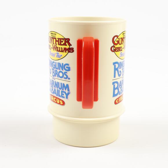 Vtg 1989 Ringling Barnum Circus Gunther Gebel Williams Farewell Tour Plastic Mug - Picture 6 of 9